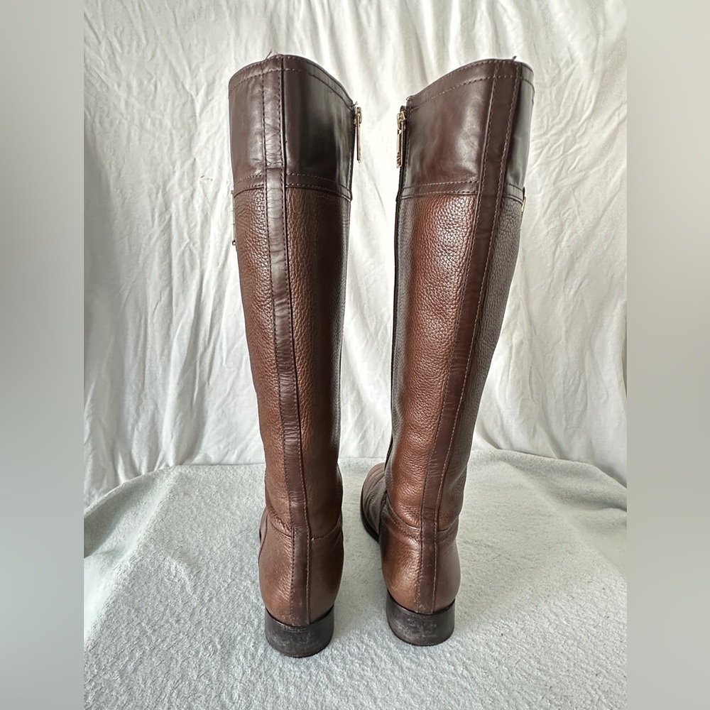 Tory Burch Leather Julian Logo Plaque womens tall Riding Boots‎ size 11 - Picture 7 of 14